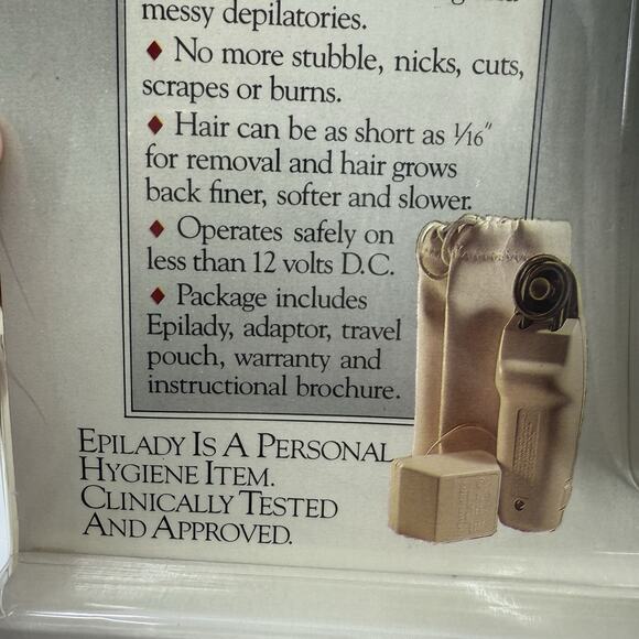 VTG 80's Epilady C1000 3 Coil Epilator White Hair Removal NEW OLD STOCK SEALED - Picture 7 of 13